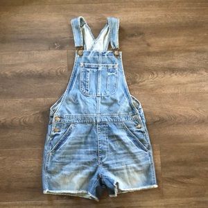 American Eagle Outfitters Denim Short Overalls